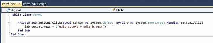 Image intitulé du Programme en Visual Basic .NET (vb.NET Étape 14